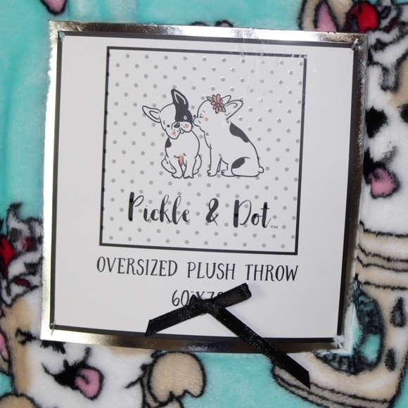 Pickle & Dot Corgiccino Oversized Plush‎ Throw - Picture 4 of 6
